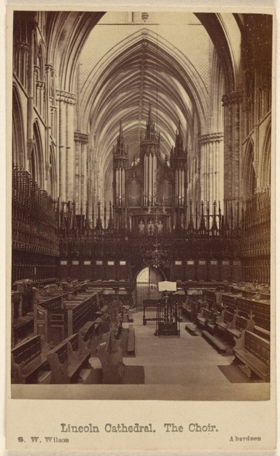 Kathedrale von Lincoln. Der Chor. von George Washington Wilson