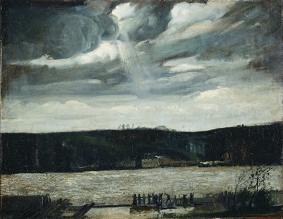 Ein bewölkter Tag (Hudson River: Aufziehende Bö) von George Wesley Bellows