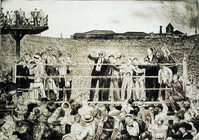 Vorstellung von Georges Carpentier: der Dempsey-Carpentier Kampf von George Wesley Bellows