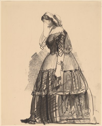 Dame von 1860 - Die Schauspielerin, 1922 von George Wesley Bellows