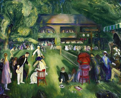 Realismus: Tennis in Newport von George Wesley Bellows