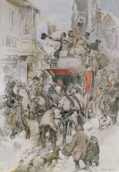 Die Weihnachtskutsche von George Wright