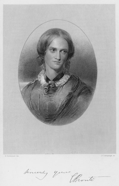 Porträt von Charlotte Bronte von George after Richmond