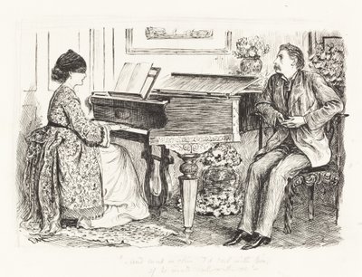 "--Und Nebel oder Glanz, ich würde mit ihm segeln, wenn er mit mir segeln würde--" von George du Maurier