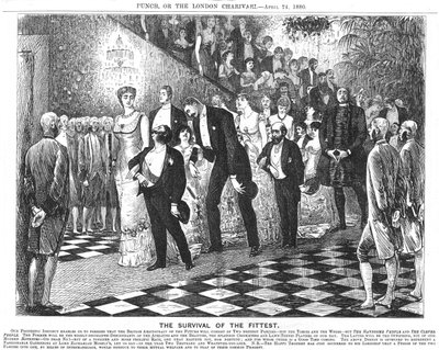 Das Überleben des Stärkeren, Anwendung des Darwinismus im 21. Jahrhundert, 1880 von George du Maurier