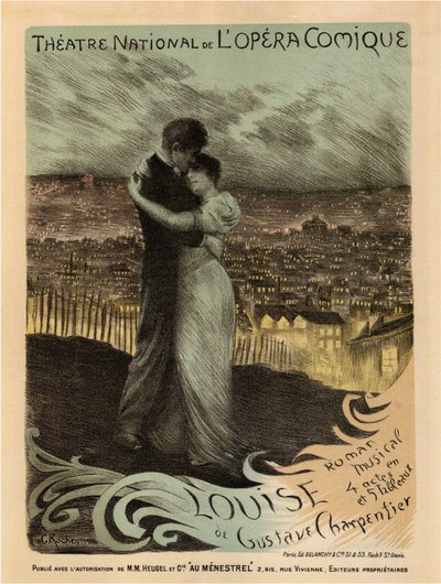 Plakat für die Oper Louise von Gustave Charpentier, 1900 von Georges Antoine Rochegrosse