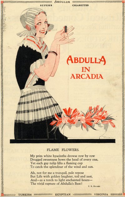 Abdulla Zigaretten, 1920er Jahre von Georges Barbier
