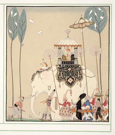 La Belle Missous aus Personages de Comedie, veröffentlicht 1922 von Georges Barbier