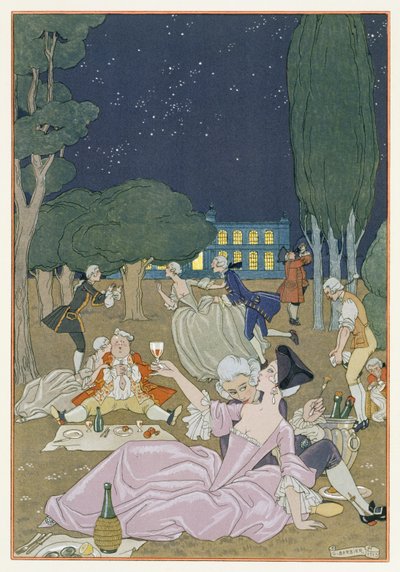 Auf dem Rasen, Illustration für 