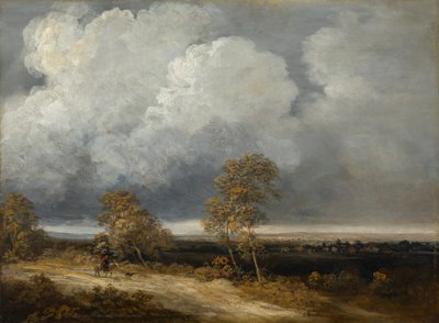 Landschaft mit Reiter von Georges Bernard Michel