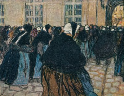 Die Rückkehr ins Hospiz von La Salpêtrière, um 1911 von Georges Dupuis