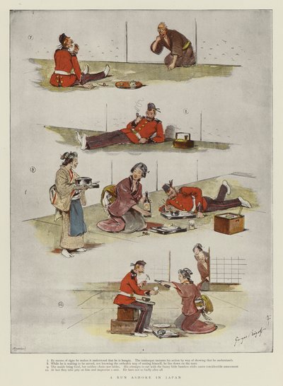 Ein Landgang in Japan von Georges Ferdinand Bigot