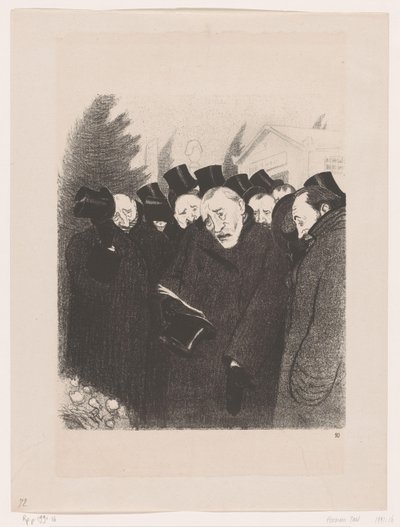 Männer bei einer Beerdigung von Georges Hermann Rene Paul