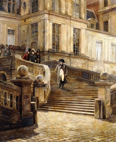 Napoleons Abdankung, um 1890-1899 von Georges Jules Auguste Cain