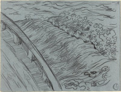 Das Meer vom Rand eines Bootes, Bretagne von Georges Lacombe