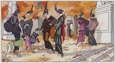 Damenmode aus den 1910er Jahren von Georges Leonnec