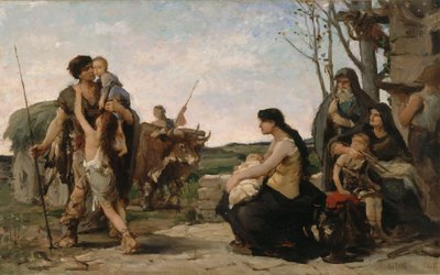 Skizze für den Hochzeitssaal des Rathauses des 2. Bezirks: Die Familie von Georges Moreau de Tours