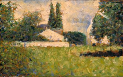 Haus zwischen Bäumen / Maison dans les Arbres, ca. 1883 von Georges Pierre Seurat