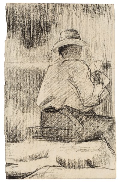 Der Maler und seine Palette; Le Peintre à la palette, ca. 1881 von Georges Pierre Seurat