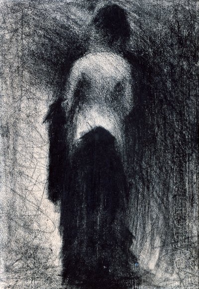 Frau von hinten gesehen, ca. 1880-1891 von Georges Pierre Seurat