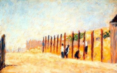 Pfosten einschlagen von Georges Seurat