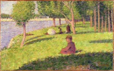 Sitzende Figuren, Studie für Ein Sonntagnachmittag auf der Insel La Grande Jatte von Georges Seurat