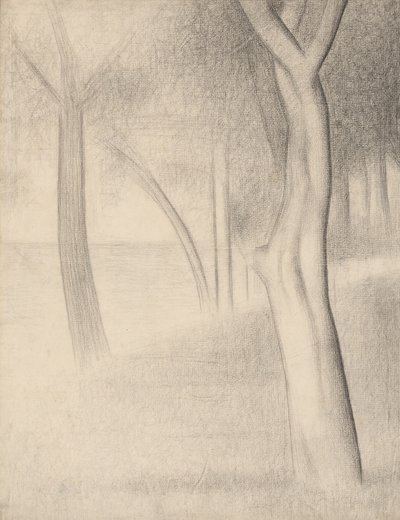 Bäume (Studie für La Grande Jatte) von Georges Seurat