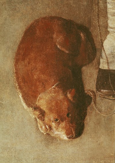 Der Leierkastenmann mit seinem Hund (Detail) von Georges de La Tour