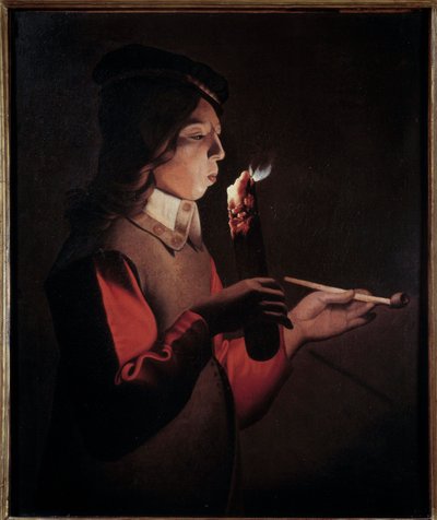 Der junge Raucher. Gemälde von Georges de La Tour (1593-1652) von Georges de La Tour