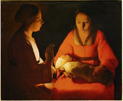 Das neugeborene Kind von Georges de la Tour