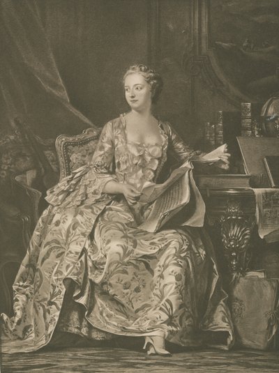 Madame De Pompadour von Georges de la after Tour