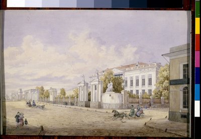 Die Große Lubjanka-Straße in Moskau von Georgi Filippovich Baranovsky