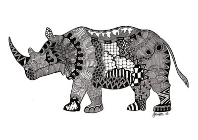 Das Nashorn, 2015 von Georgina Naisbitt