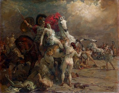 Die verletzte Kriegerin Camille von Georgiy Konstantinovich Savitsky