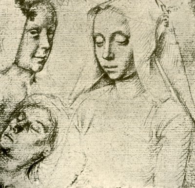 Drei weibliche Köpfe von Gerard David
