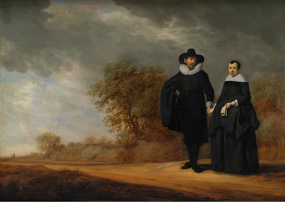 Bürgermeister Cornelis Damasz. van der Gracht und seine Frau, Jopken Jacobs, in einer Landschaft von Gerard Donck