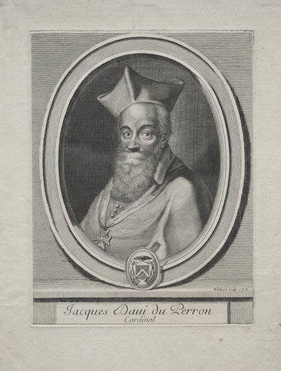Kardinal Jaques Davey Duperron von Gérard Edelinck