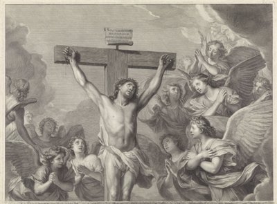 Christus am Kreuz von Gérard Edelinck