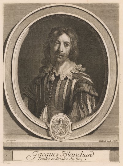 Jacques Blanchard, aus dem Buch „Les hommes illustres ...“, Bd. II, von Charles Perrault von Gérard Edelinck