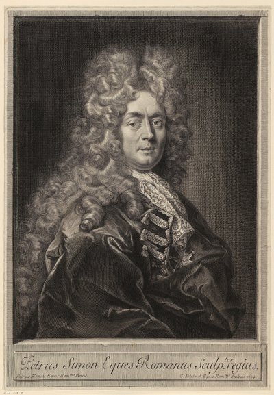 Porträt von André Hameau von Gérard Edelinck