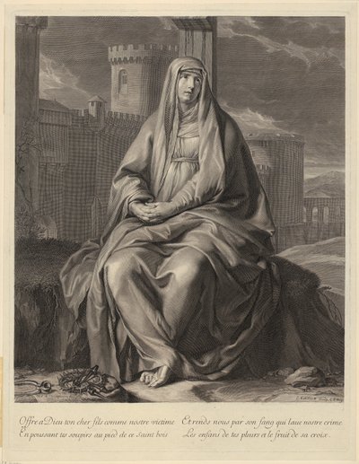 Porträt von Charles-Maurice Le Tellier von Gérard Edelinck