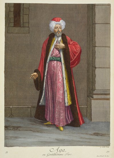 Aga oder türkischer Herr von Gerard Jean Baptiste Scotin
