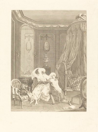 Die späte Reue von Gerard Rene Le Vilain after Nicolas Lavreince