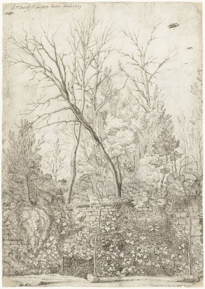 Garten der Villa Madama, außerhalb von Rom von Gerard ter Borch