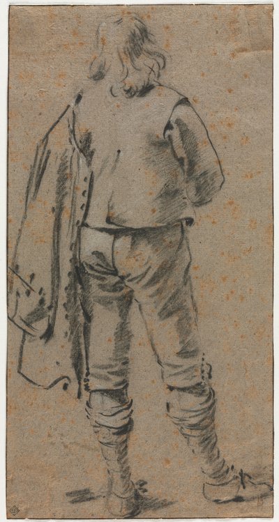 Ein Mann von hinten gesehen von Gerard ter Borch