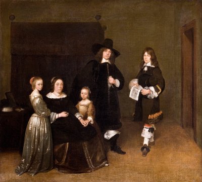 Porträt einer Familie von Gerard ter Borch