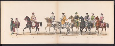 Maskerade der Leidener Studenten, 1870 (Platte 8) von Gerardus Johannes Bos