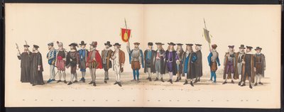 Maskerade der Leidener Studenten, 1875 (Platte 8) von Gerardus Johannes Bos