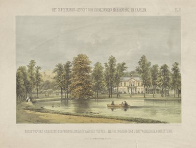Ansicht des Direktorenhauses von Meerenberg von Gerardus Johannes Bos