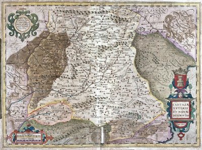 Castillia mit Madrid und Toledo, Spanien (Stich) von Gerardus Mercator